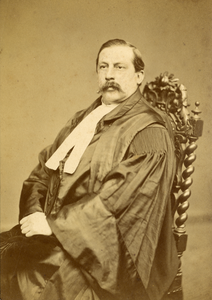 221686 Portret van mr. C.G. Berger van Hengst, geboren 1828, rechter bij de Arrondissementsrechtbank (1863-1874), ...